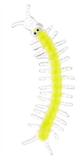 Durable Yellow Squishy Large 5.5 Inch 14cm Stretchy Caterpillar Toy Sticky