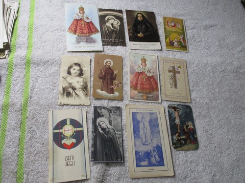 12 VINTAGE RELIGIOUS PRAYER HOLY CARDS catholic Christian 1930s-40s