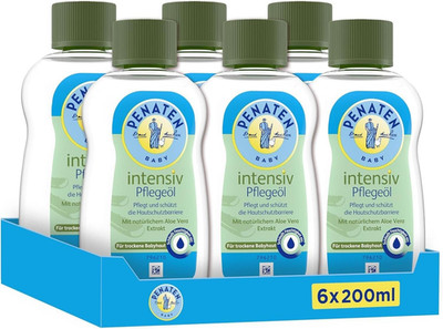 Penaten Intensiv Pflegeöl Baby Massageöl Aloe Vera trockene Haut 6 x 200ml