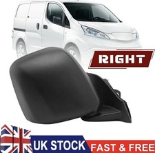 For Nissan NV200 Van 2009-18 Black Electric Wing Door Mirror Right Driver Side