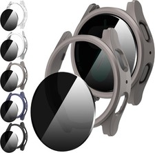 5 5 Pack 9H Tempered Glass Privacy Screen Protector for Samsung Galaxy Watch 7 4
