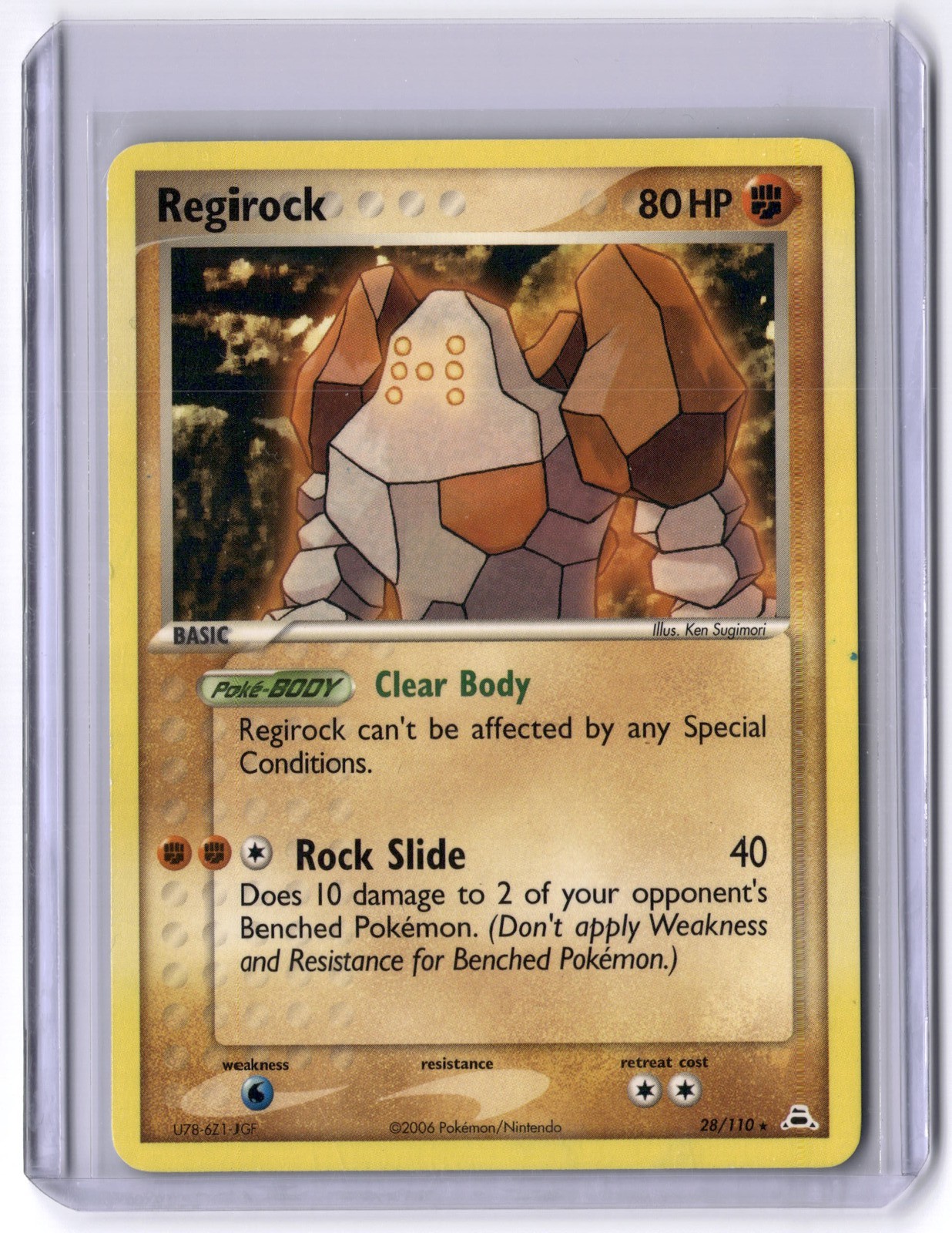Regirock 28/110 Rare Normal NM Pokemon Holon Phantoms