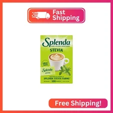 SPLENDA Stevia Zero Calorie Sweetener, Sugar Substitute Packets, 100 Count (Pack