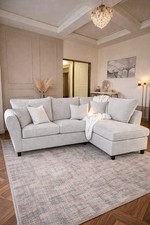 FAST DELIVERY ~ Ashley Corner Sofa In Oatmeal Colour
