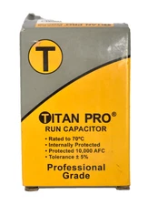 Titan Pro Motor Run Capacitor Oval 10 MFD 440/370 TOCF10 Professional Grade