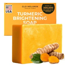 Organic Turmeric Soap for Dark Spots, Soap for Face, All Natural Face Wash