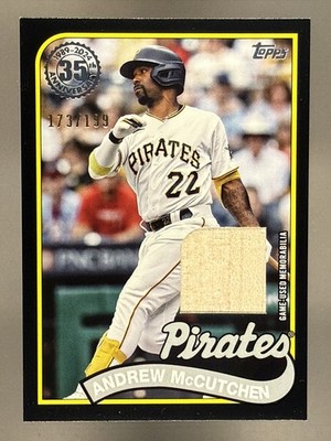 2024 Topps Series 2 - 1989 Topps Baseball Relics Andrew McCutchen #89R2-AM Black
