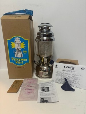 ORIGINAL PETROMAX RAPID 829/500CP/CT KEROSENE LANTERN IN ORIGINAL BOX GERMANY