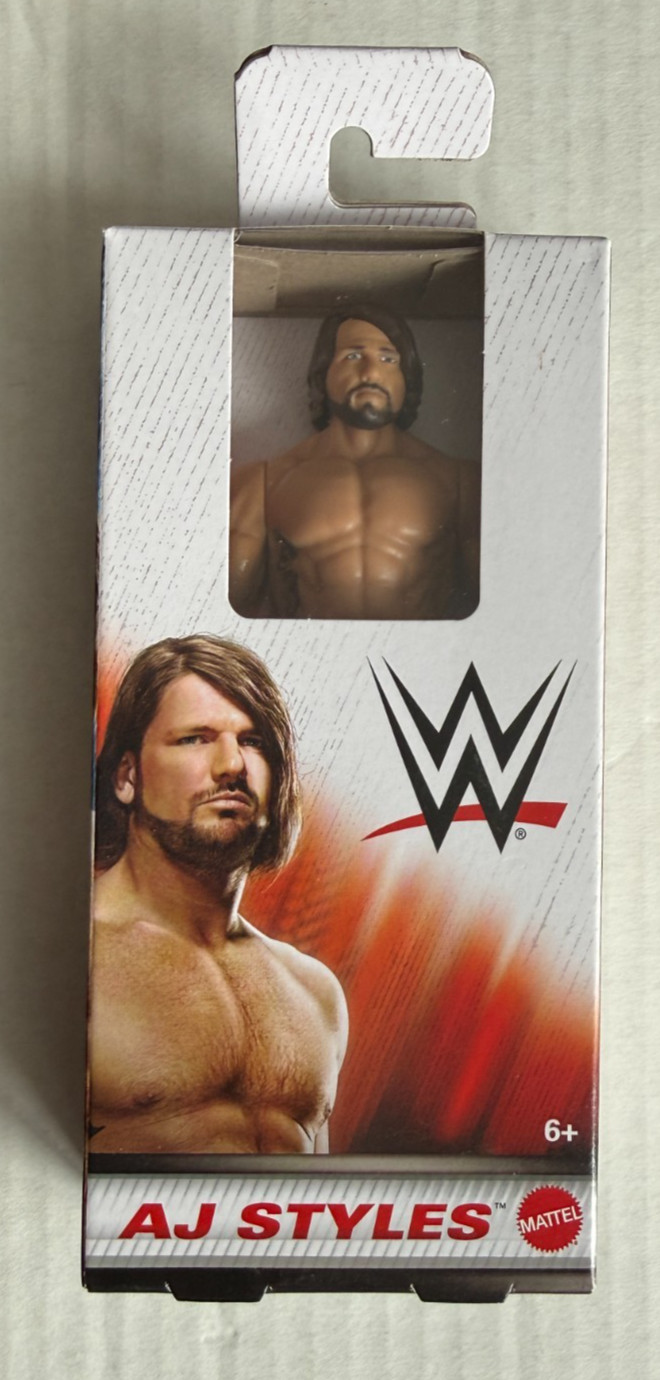 New IN BOX Mattel AJ Styles WWE Wrestling Action Figure 6"