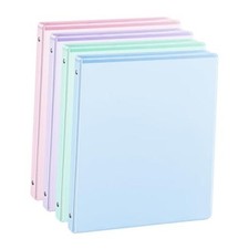 0.5'' 3-Ring-Binder with Pockets, 100 Sheets Capacity, 1/2 inch 0.5-inch