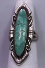SIZE 5.5 ~ Vintage BELL TRADING POST Sterling Silver Turquoise Southwestern Ring