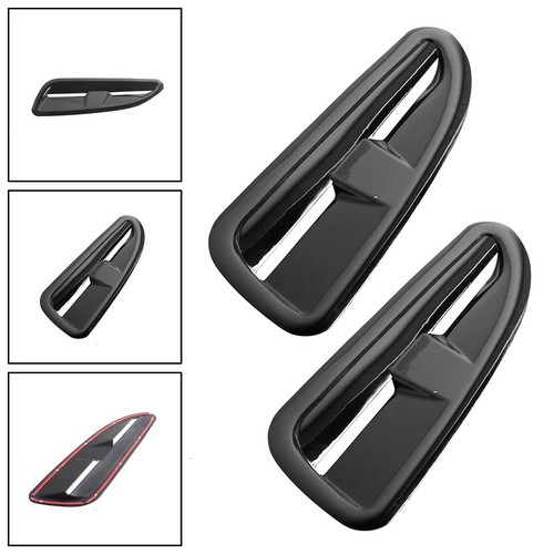 ABS Plastic Bonnet Vents GBlack Finish Fit Jaguar Xkr Style Rs Vxr Bmw Ford A - Picture 3 of 11
