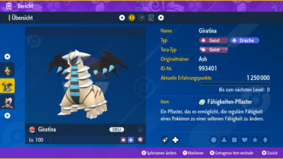 Shiny Giratina 6IV | LVL 100 | Pokemon Karmesin / Purpur / Scarlet