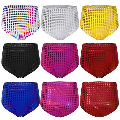 Kids Girls Briefs Sports Dancewear School Show Underwear Competition Workout