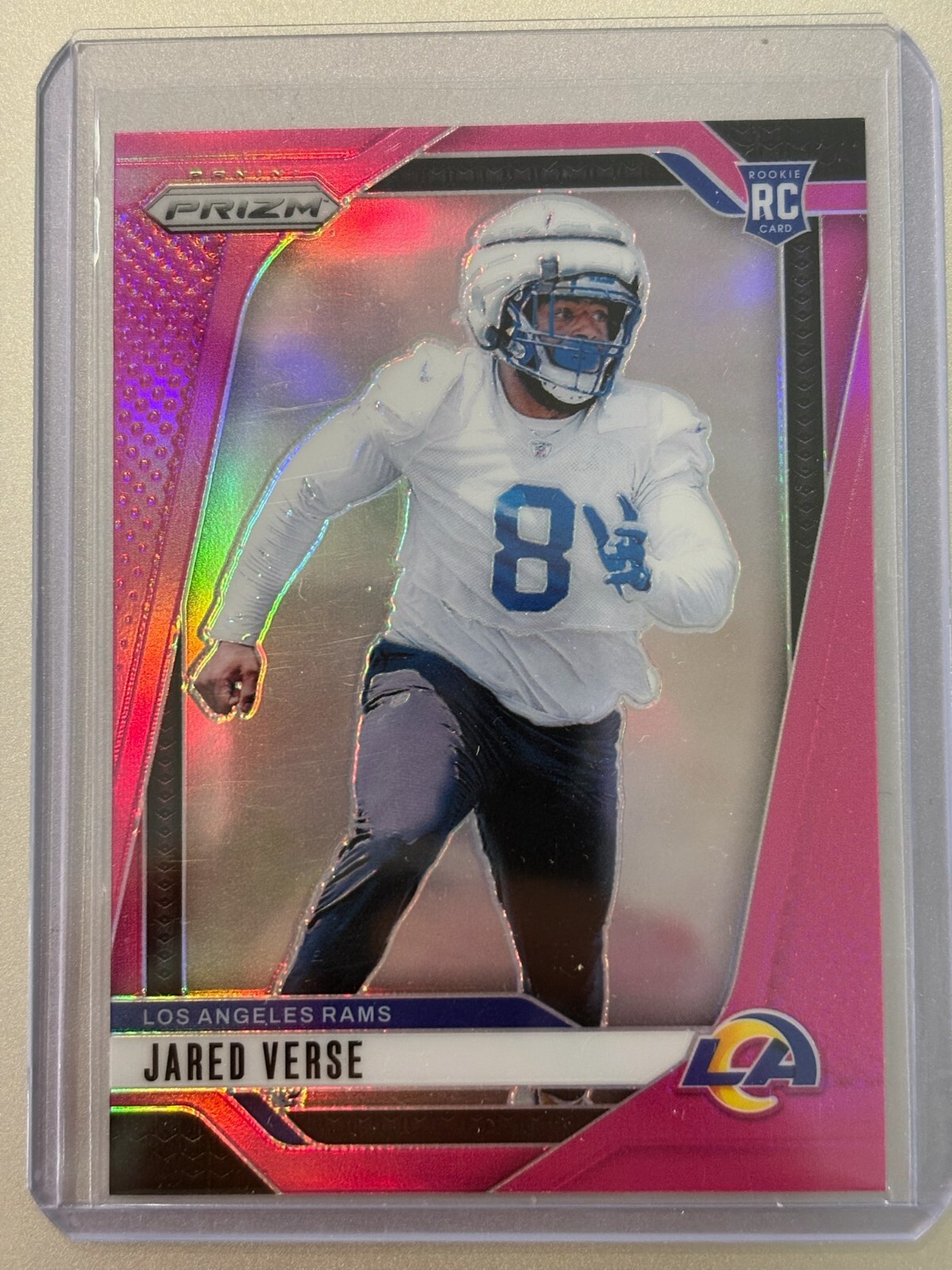 2024-25 Panini Prizm #341 Jared Verse Pink Prizm Rookie LA Ram
