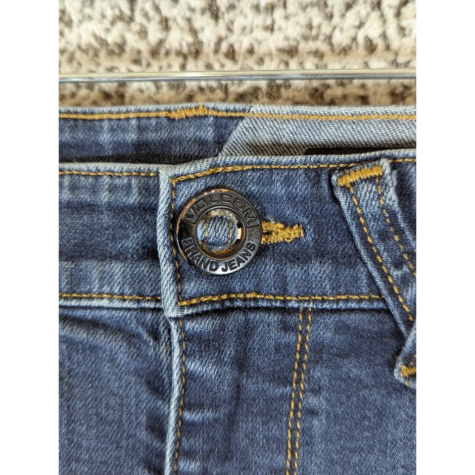 Volcom Solver Modern Straight Jeans Dark Wash Denim Pants Size 30 (Fits 30x30) - Image 3 of 4