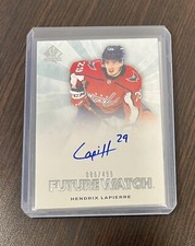 2021-22 Upper Deck SP Authentic HENDRIX LAPIERRE Retro Future Watch Auto /499