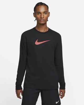 NEW Nike Authentic Men's L Digital Logo Soft Touch Dri-Fit Long