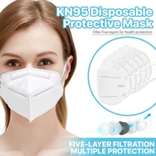 KN95 Protective Face Mask (10 PACK) Disposable Face Mouth Cover USA Inventory