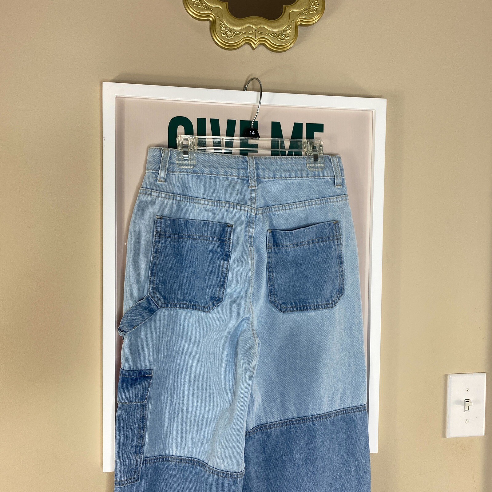 Shein Patchwork Jeans Size: XS - image 3