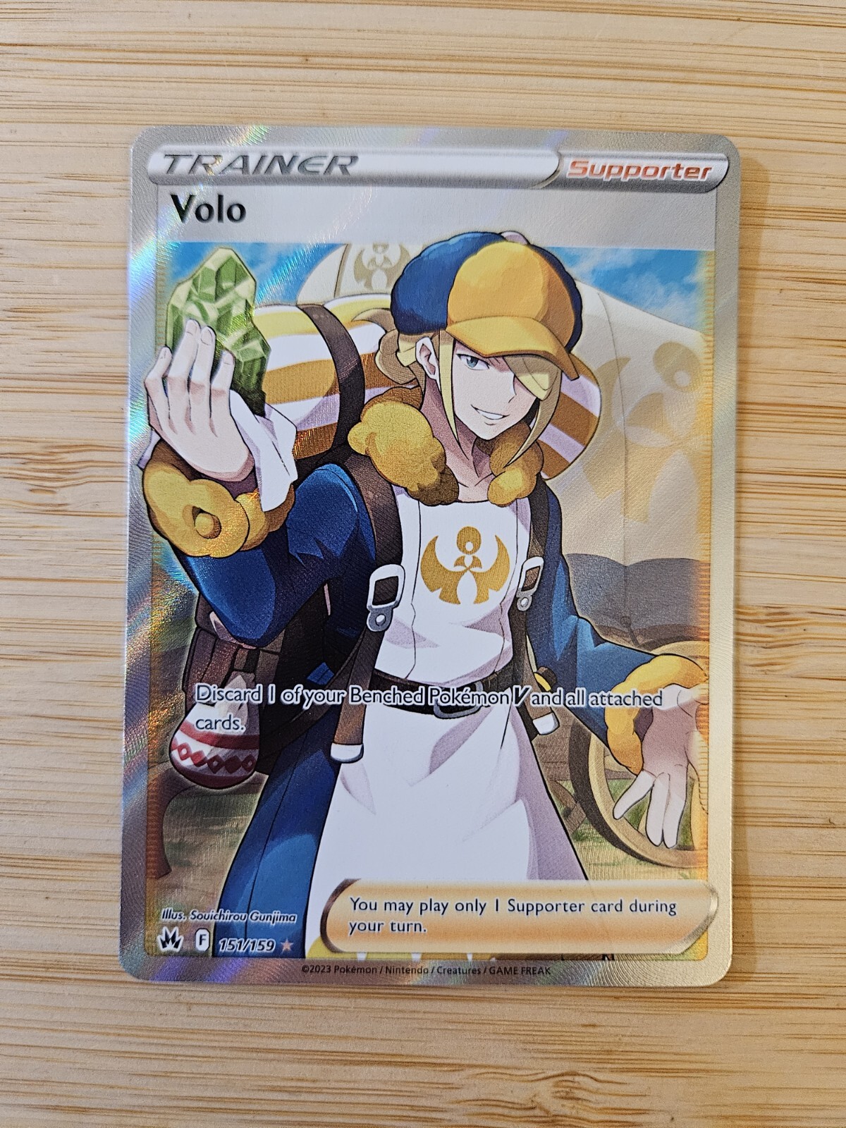 Volo 151/159 Crown Zenith NM Full Art Pokemon Card