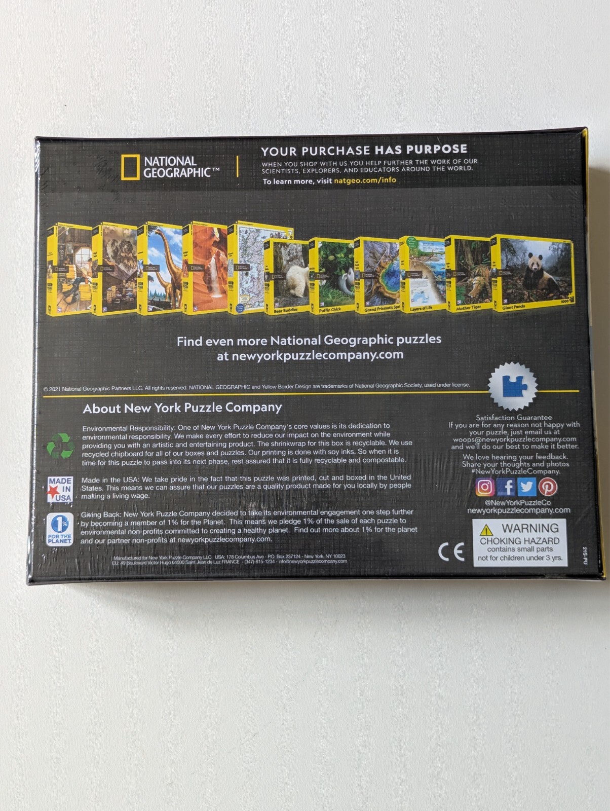 Puzzle 1000p National Geographic American Revolution pour vos soirées détente en famille
