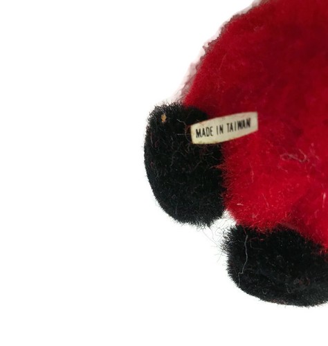 Adorno de Navidad vintage Pom Pom y fieltro Papá Noel 6,5 pulgadas venta inmobiliaria encontrar - Imagen 5 de 5