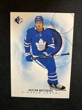 20-21 UD SP Hockey Blue Parallel 58 Auston Matthews
