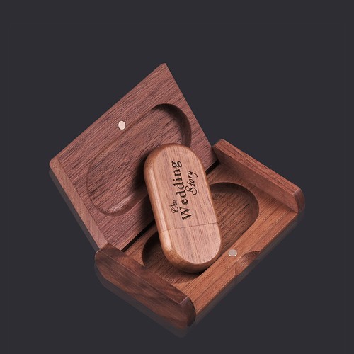 128GB USB 2.0 Flash Drive Free Custom Wedding Gift Wood Box Engrv Real Capacity - Picture 7 of 14