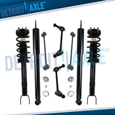 RWD Front Struts & Coil Spring Rear Shocks Sway Bars for 2011-2019 Chrysler 300