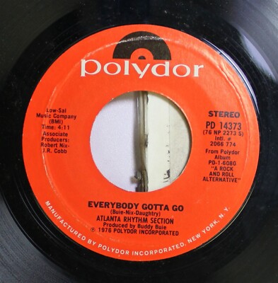 Rock 45 Atlanta Rhythm Section - Everybody Gotta Go / So In To You Auf Polydor