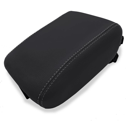 Fits 17-19 Ford Escape Vinyl Leather Console LId Armrest Cover Gray Stitch - Foto 13