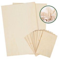 Plywood Sheets for Craft 14pc Blank Unfinished Basswood Wood Board Cutouts Piece