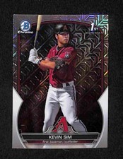 2023 Bowman Draft - Chrome Kevin Sim 1st Mega Box Mojo Refractor #BDC-16 (RC)