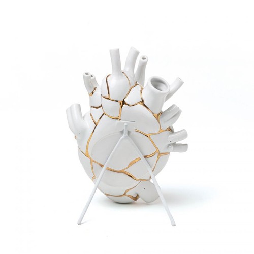 SELETTI vaso a forma di cuore LOVE IN BLOOM KINTSUGI - Imagen 3 de 5