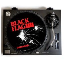 BLACK FLAG Turntable Slipmat for Vinyl Records 12" DJ Slip Mat hardcore punk lp