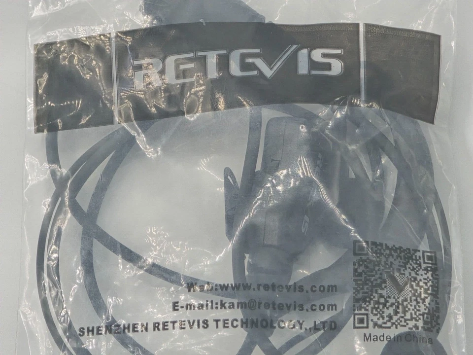 3 Retevis EEK024 2 Pin PTT Mic Coiled G-Hang Ear Hook Earpiece kenwood 2pin - Image 3 of 4