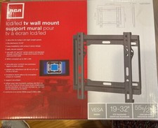 Soporte de pared para TV de pantalla plana LCD/LED RCA MAF32BKR para televisores de 19-32 pulgadas, negro