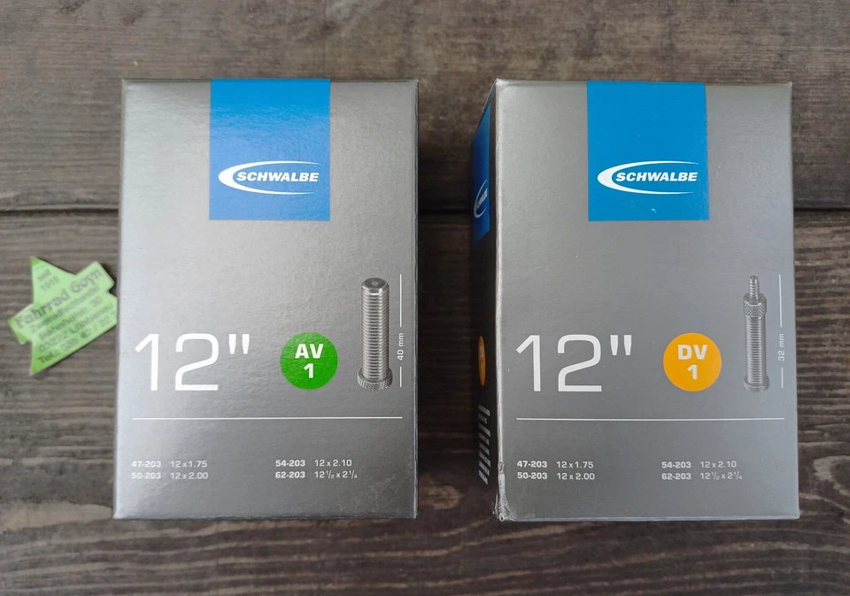 Schlauch 12" Fahrrad Kinderwagen Puky Roller 47/62-203 12.1/2 x1.75+2 1/4