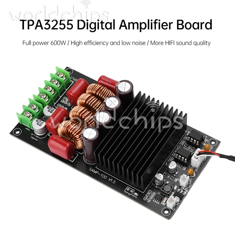 2CH TPA3255 HiFi Amplifier Board 2x300W Class D Stereo Power Amplifier Module - Image 2 of 4