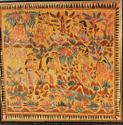 Old Kamasan Painting Bali Indonesia