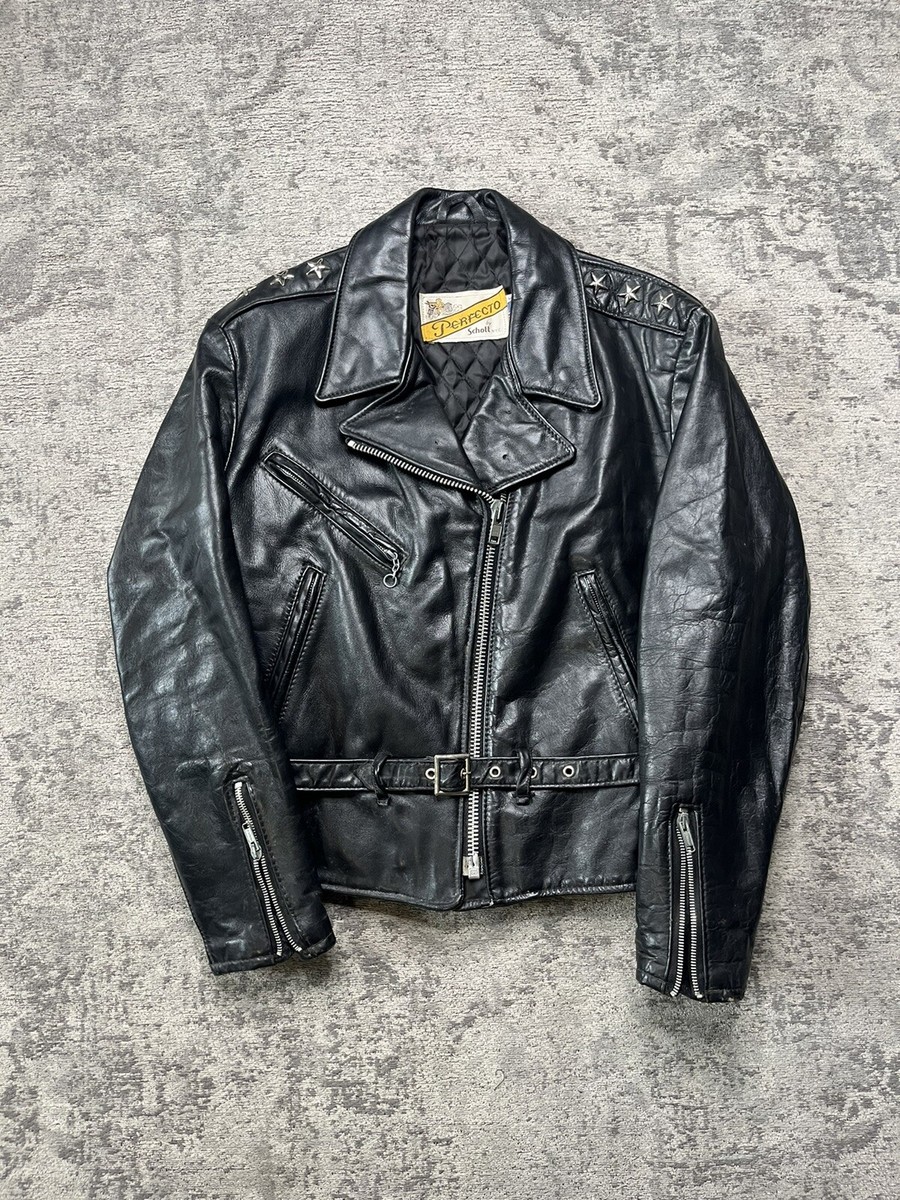 Vtg 80s 90s Schott Perfecto 116W Motorcycle Jacket Three 3 Vtg 80s 90s Schott Perfecto 116W Motorcycle Jacket Three 3