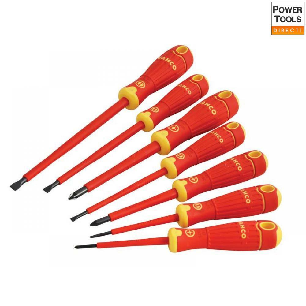 Bahco BAHCOFIT Insulated Screwdriver Set, 7 Piece