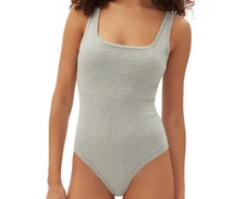Gap GapBody Women's Logo Comfort Thong Bodysuit GPW01040 - Heather Grey XL-1