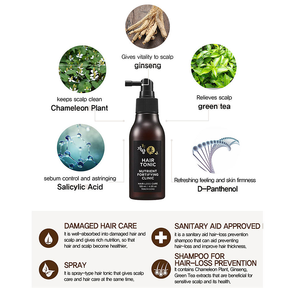 [TOSOWOONG] HairLoss Care Hair Tonic 120ml / 4.06 oz Nutrient