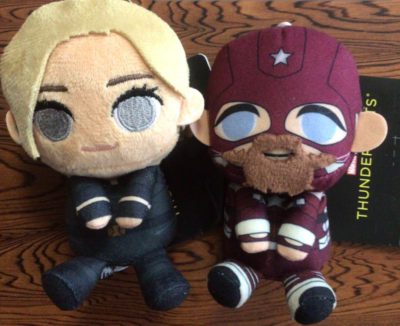 MARVEL Thunderbolts ＆you Mascot Plush Doll 10cm Yelena Red