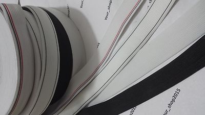5 METERxHOCHWERTIGES ELASTISCHES ERHÄLTLICH IN SCHWARZ & WEISS VERSCHIEDENE LÄNGEN VERFÜGBAR