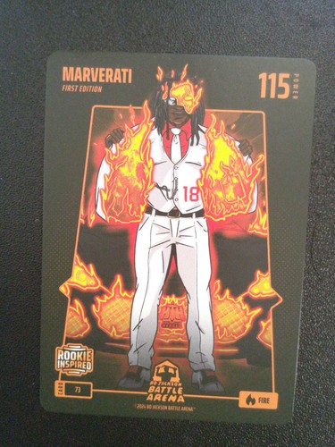 Bo Jackson Battle Arena Fire Marverati Marvin Harrison Jr. Base card #73
