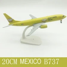 Mexico Airlines B737  Plane Desk Top Display 1/400 20cm Diecast Model Airplane