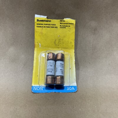 Buss Fuses Bussmann NON-30 Cartridge Fuses - 30 Amp 250V Non - Foto 3